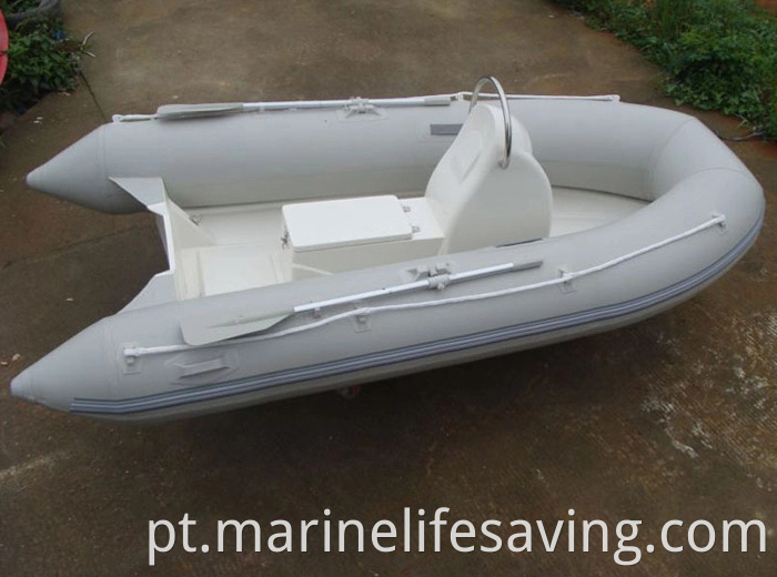 Barco de velocidade inflável de fibra de vidro e PVC
